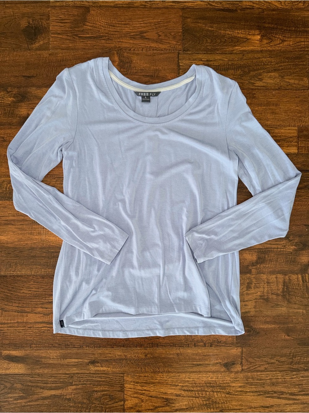 Free Fly Bamboo Light Blue Long Sleeve Top